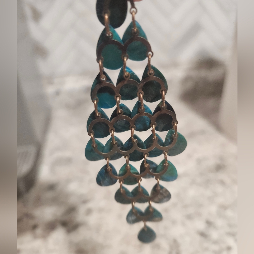 Seashell dangle earrings - Picture 5 of 5